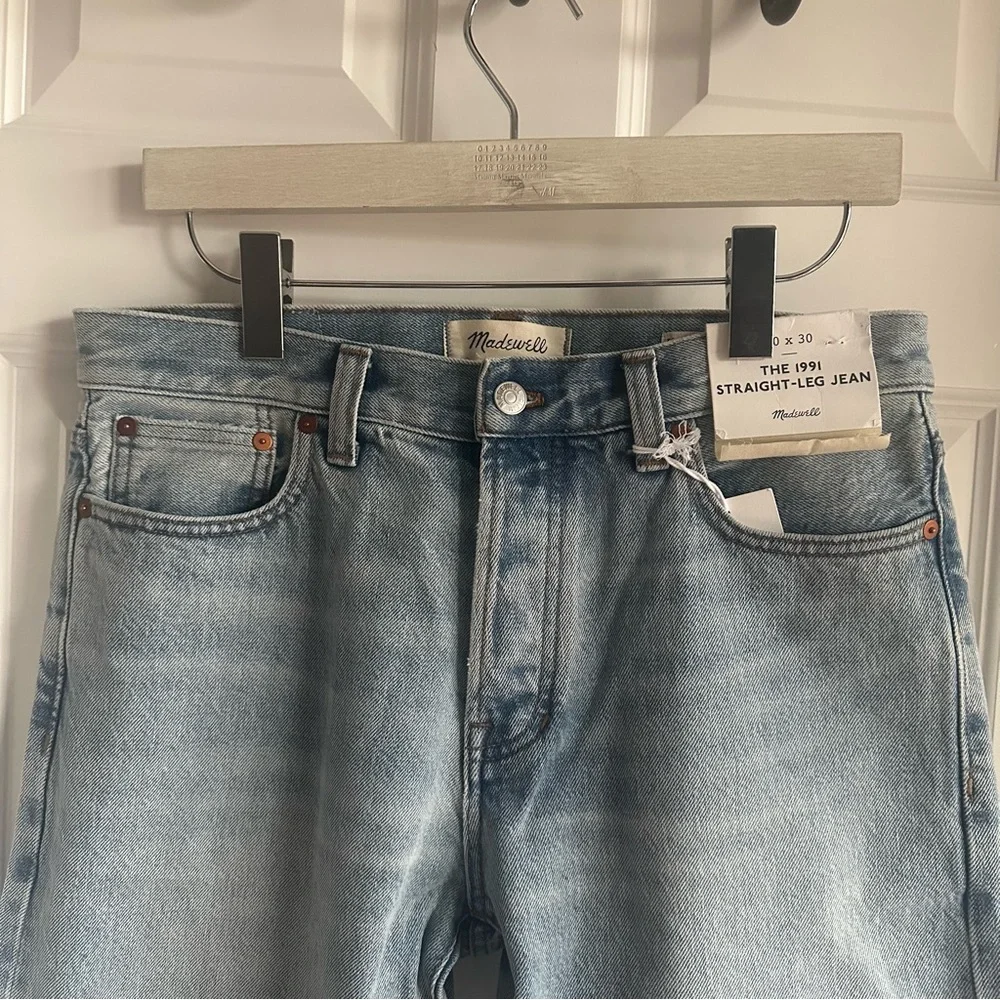 Madewell Straight Leg Selvedge Jean 30x30 - Picture 2 of 3